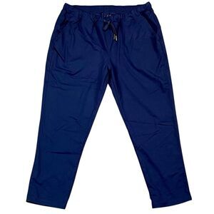 Yogipace Women’s Blue Drawstring Pull-on Elastic Waist Pants Large